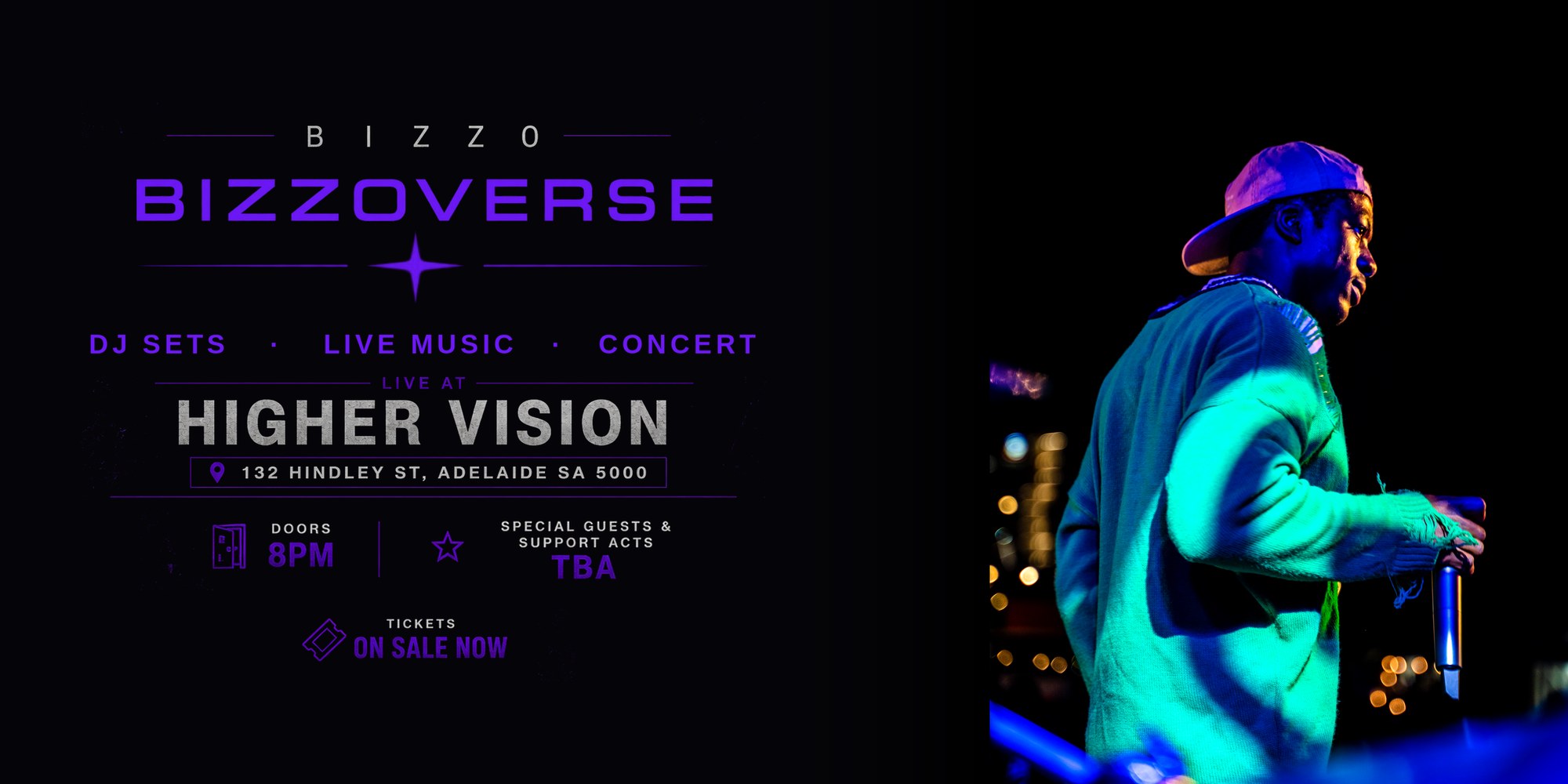 Bizzoverse — Bizzo live, Saturday October 31 at Higher Vision, Adelaide